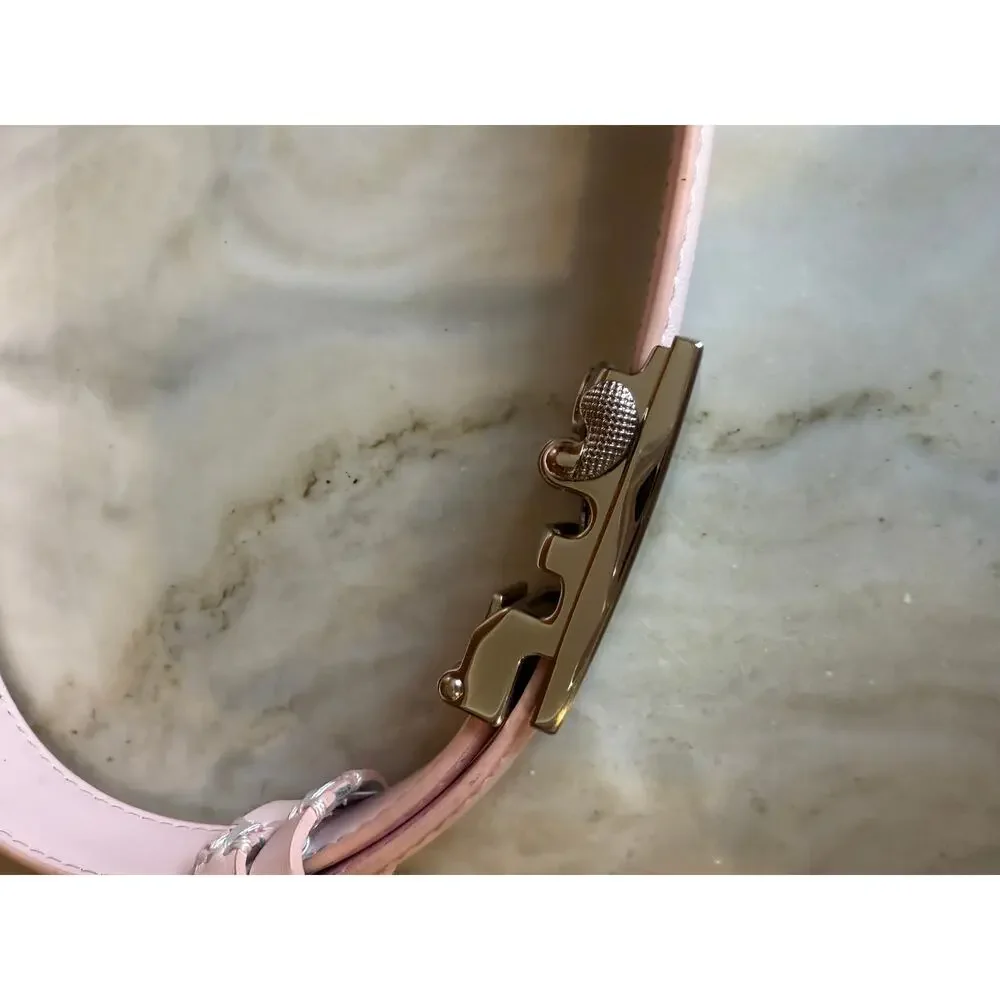 Mission Belt Kids Adjustable Leather Belt Girls Pink